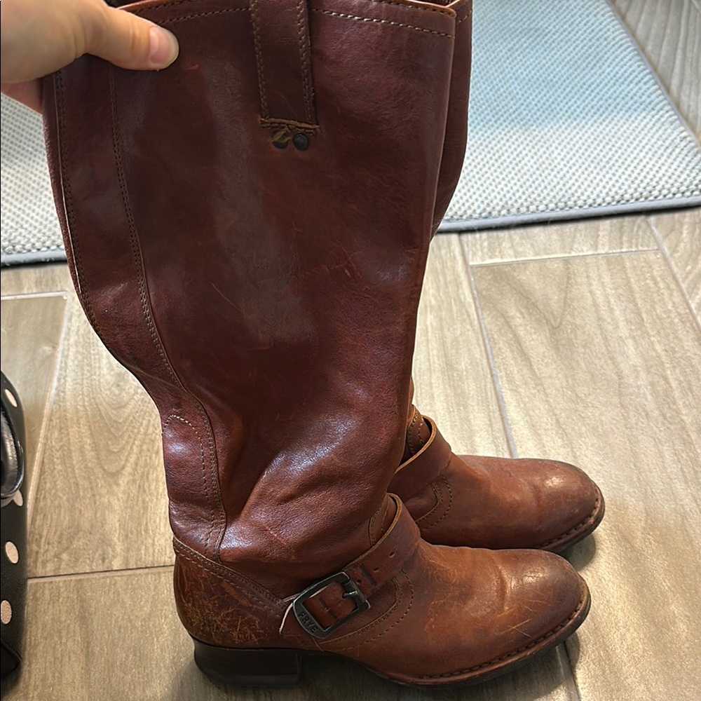 Frye Brown Leather Riding Boots